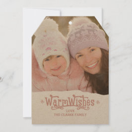 温かい願い | ホリデー フォト カード