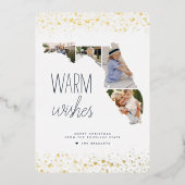 温かい願い |写真数々のフロリダ 箔シーズンカード (正面)