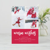 温かい願い | 現代の4枚写真 シーズンカード (スタンド正面)