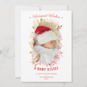 温かい願い 赤ちゃんのキス 休日 赤い発表 シーズンカード (正面)