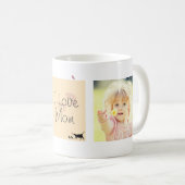 温かい黄&フォトマザーズデイコーヒーマグ コーヒーマグカップ (正面右)