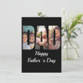 温かい＆感動的なカスタム写真 父の日 カード (スタンド正面)