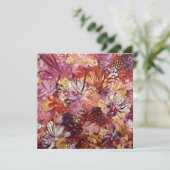 温かい 明るい 花の フラワー ブランク カード (スタンド正面)