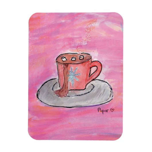 温かいCHOColateウィッシュ – Kids Art for CHOC マグネット (縦)