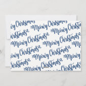 温かくファジーな眠れるミオウィクリスマス猫 シーズンカード (裏面)