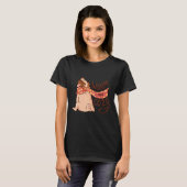 温かく居心地の良いパグかわいい犬 Tシャツ (正面フル)