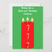 温かく素晴らしいクリスマスカード シーズンカード (裏面)