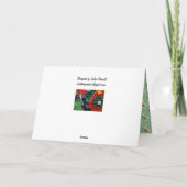 温かく素晴らしいクリスマスキルトカード シーズンカード (裏面)