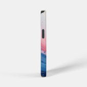 温かさと深みの抽象的な渦 iPhoneケース (右側面)