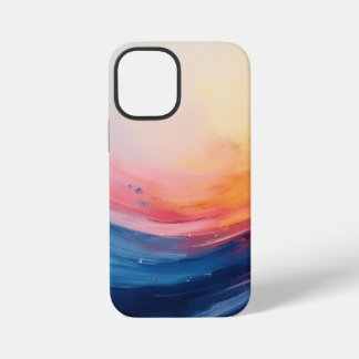 温かさと深みの抽象的な渦 iPhone 12 MINIケース
