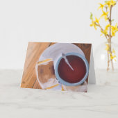 温かさの味 カード (黄色い花)