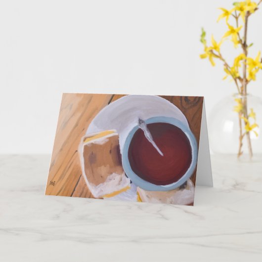 温かさの味 カード (黄色い花)