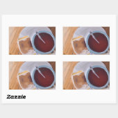 温かさの味 長方形シール (シート)