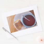 温かさの味 長方形シール (封筒)