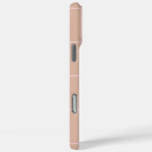温かみのあるベージュの格子柄のミニマルなチェックデザイン Case-Mate iPhoneケース (裏面 / 右)