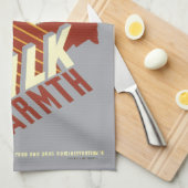 温かみのあるミルク キッチンタオル (四つ折り)