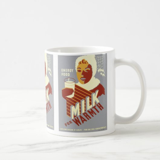 温かみのあるミルク コーヒーマグカップ (右)