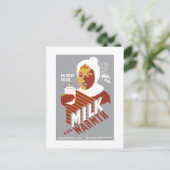 温かみのあるミルク ポストカード (スタンド正面)