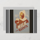 温かみのあるミルク ポストカード (正面/裏面)