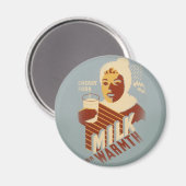 温かみのあるミルク マグネット (正面/裏面)