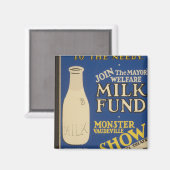 温かみのあるミルク マグネット (正面/裏面)