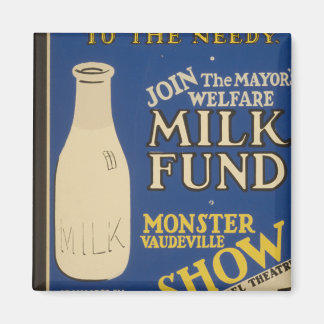 温かみのあるミルク マグネット