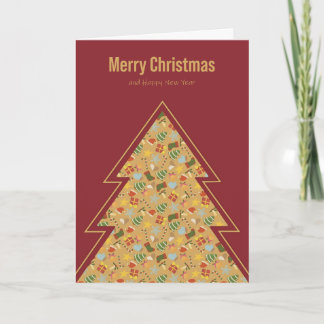 温かみのある伝統的なクリスマスカード シーズンカード