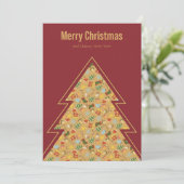 温かみのある伝統的なクリスマスカード シーズンカード (スタンド正面)