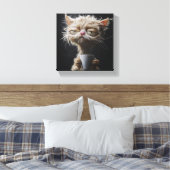温かみのある猫が登場リラックスする猫芸術 キャンバスプリント (インサイチュ (寝室))