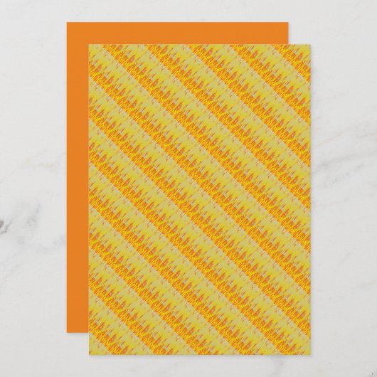 温かわいらし色淡い色の白熱［赤熱］光を放つレモン 招待状 (正面/裏面)