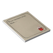 温かファンシーいチョコレート ノートパッド (アングル)