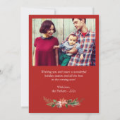 温もりと喜びを分かち合おう メリークリスマス シーズンカード (裏面)