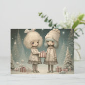 温もりと愛に包まれて：クリスマスの願い シーズンカード (スタンド正面)