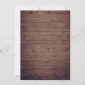 温もりのある秋の落ち葉のストリングライト　カップルシャワー 招待状 (裏面)