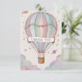 温エレガント気球を希望 サンキューカード (スタンド正面)