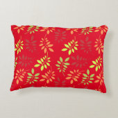 温カラフルかいトーンの紅葉 アクセントクッション (裏面)