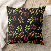 温カラフルかいトーンの紅葉 クッション (ブランケット)