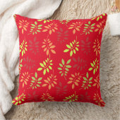 温カラフルかいトーンの紅葉 クッション (ブランケット)