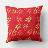 温カラフルかいトーンの紅葉 クッション (裏面)