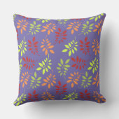 温カラフルかいトーンの紅葉 クッション (裏面)