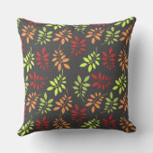 温カラフルかいトーンの紅葉 クッション (裏面)