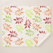 温カラフルかいトーンの紅葉 シェルパブランケット (正面(横))