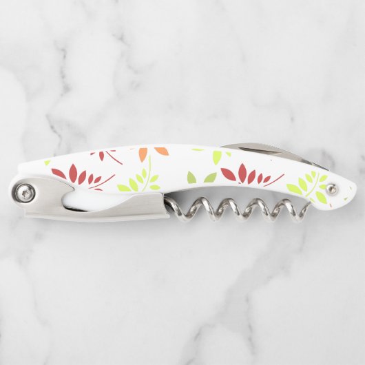 温カラフルかいトーンの紅葉 ソムリエナイフ (正面)