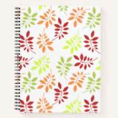 温カラフルかいトーンの紅葉 ノートブック (正面)