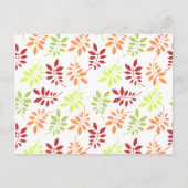 温カラフルかいトーンの紅葉 ポストカード (正面)