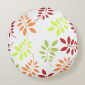 温カラフルかいトーンの紅葉 ラウンドクッション (裏面)