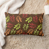 温カラフルかいトーンの紅葉 ランバークッション (ブランケット)