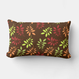 温カラフルかいトーンの紅葉 ランバークッション