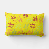 温カラフルかいトーンの紅葉 ランバークッション (裏面)