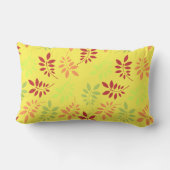 温カラフルかいトーンの紅葉 ランバークッション (裏面)